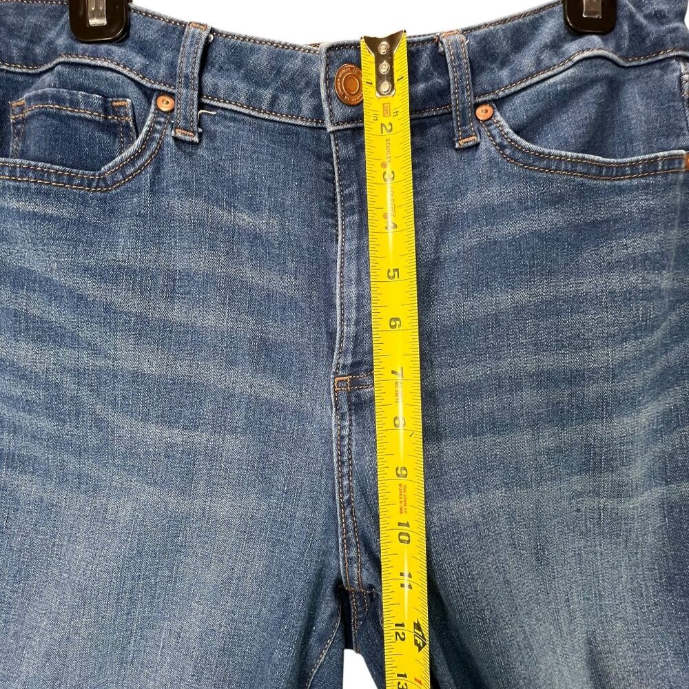 Lauren Conrad Jeans Super High Rise Curvy Flare 12S Blue Denim - Picture 10 of 12